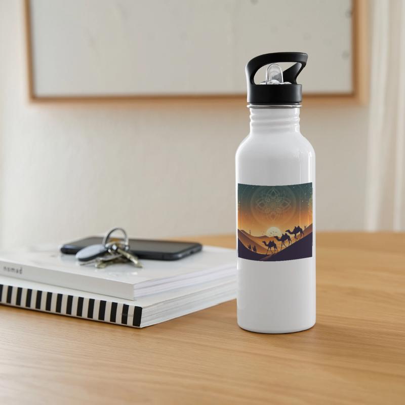 Arabic-Inspired Desert Camel Nightscape