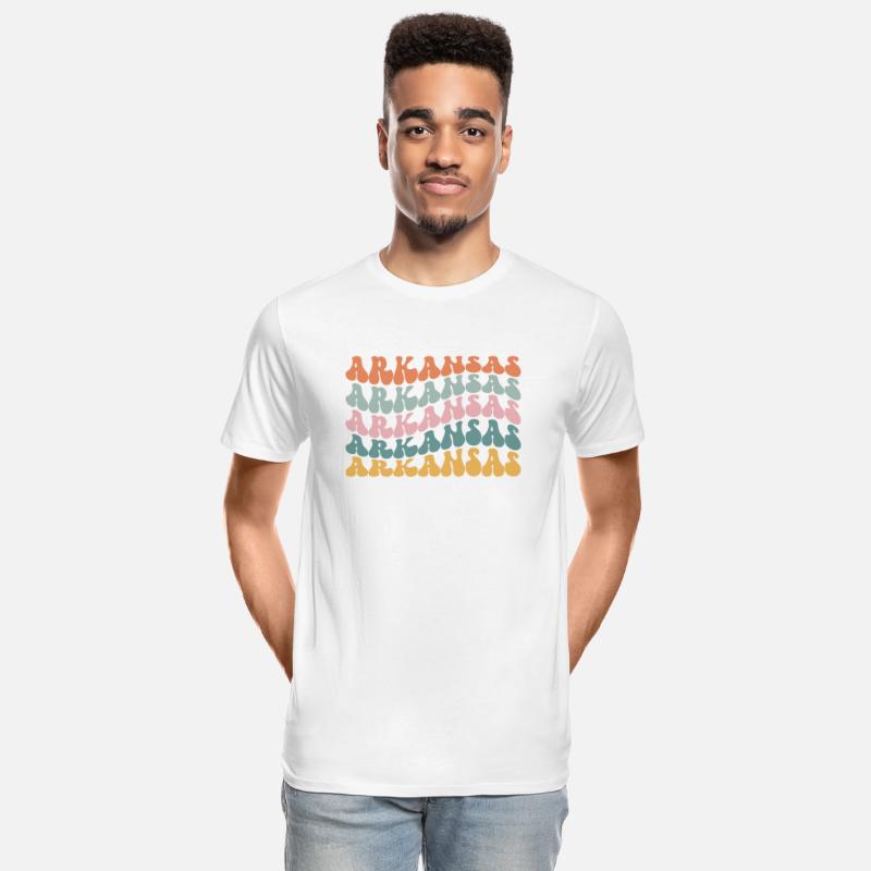 Arkansas Arkansan State Pride Groovy Vintage