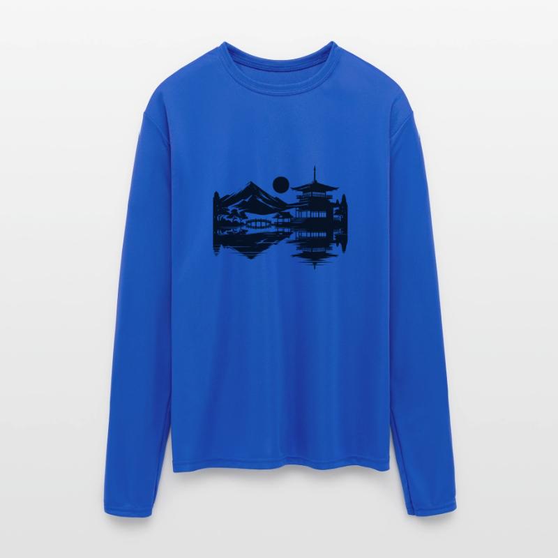 Asian Landscape Of Silent Japanese Temples