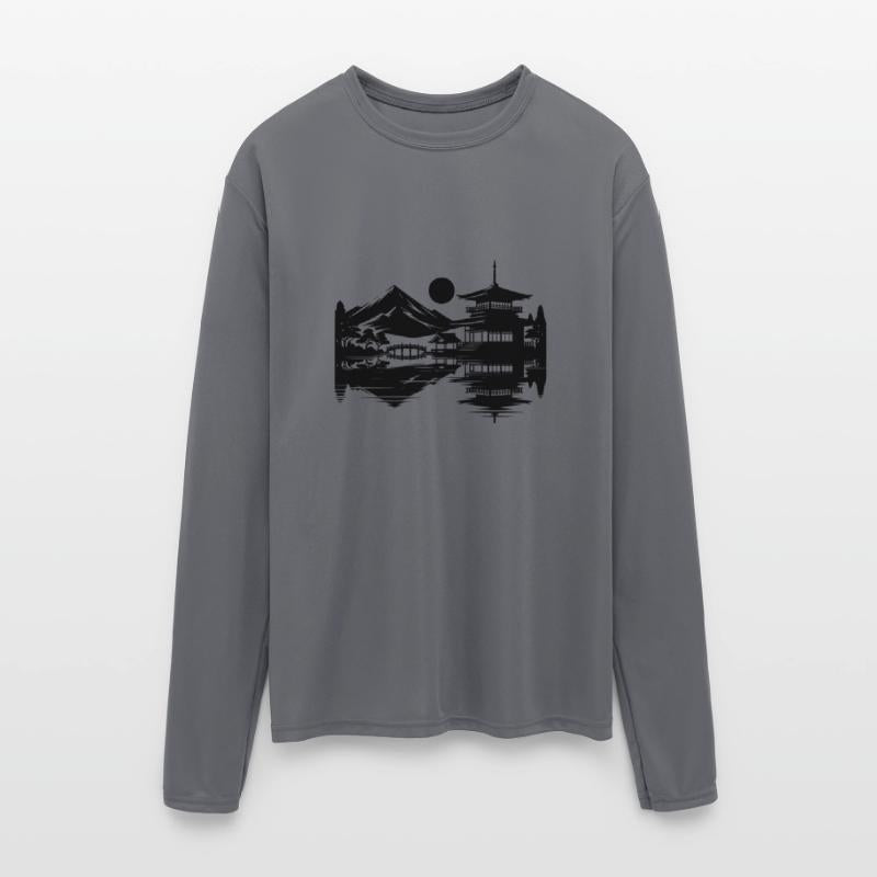 Asian Landscape Of Silent Japanese Temples