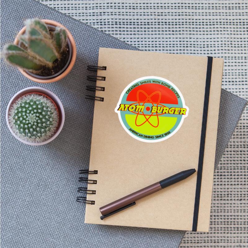 Atom Burger Retro Style