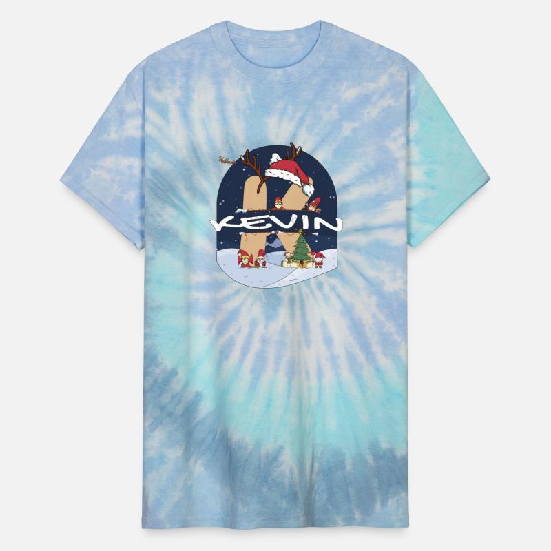 Awesome Kevin Name w Santa Hat in Xmas Theme