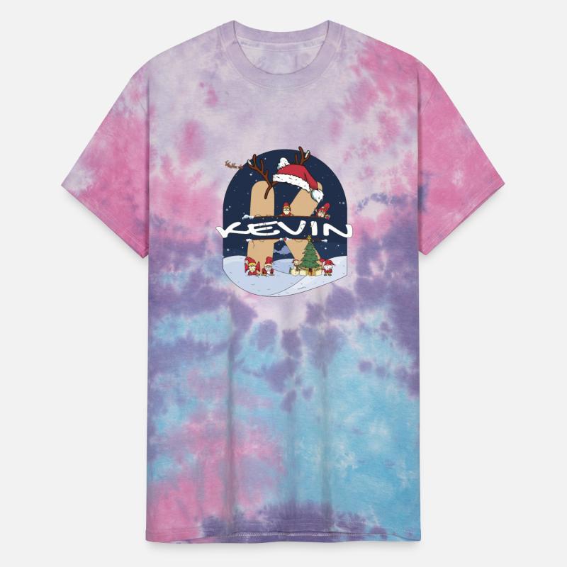 Awesome Kevin Name w Santa Hat in Xmas Theme