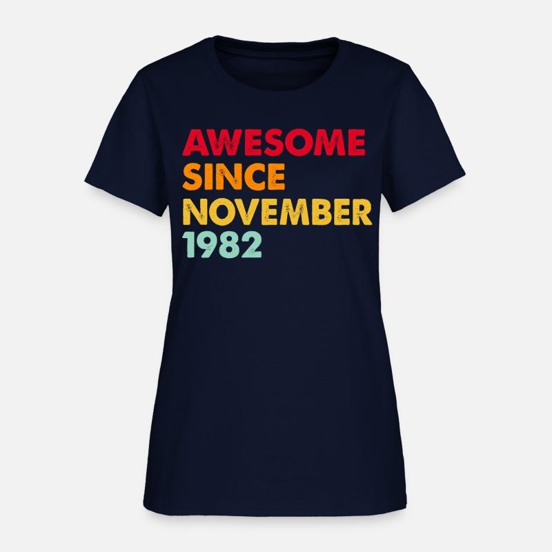 Awesome Since November 1982 40th Birthday Gifts
