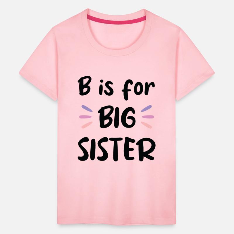 B is for Big sister, pregnancy announcement Design