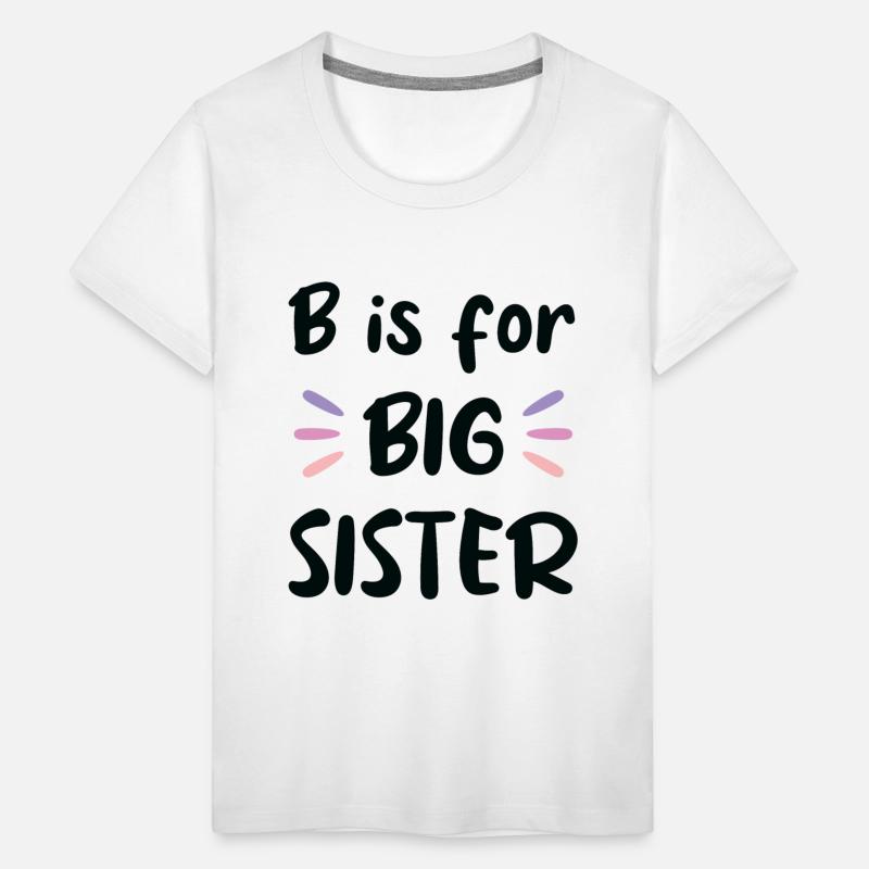 B is for Big sister, pregnancy announcement Design