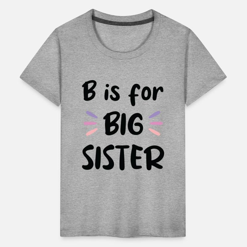 B is for Big sister, pregnancy announcement Design