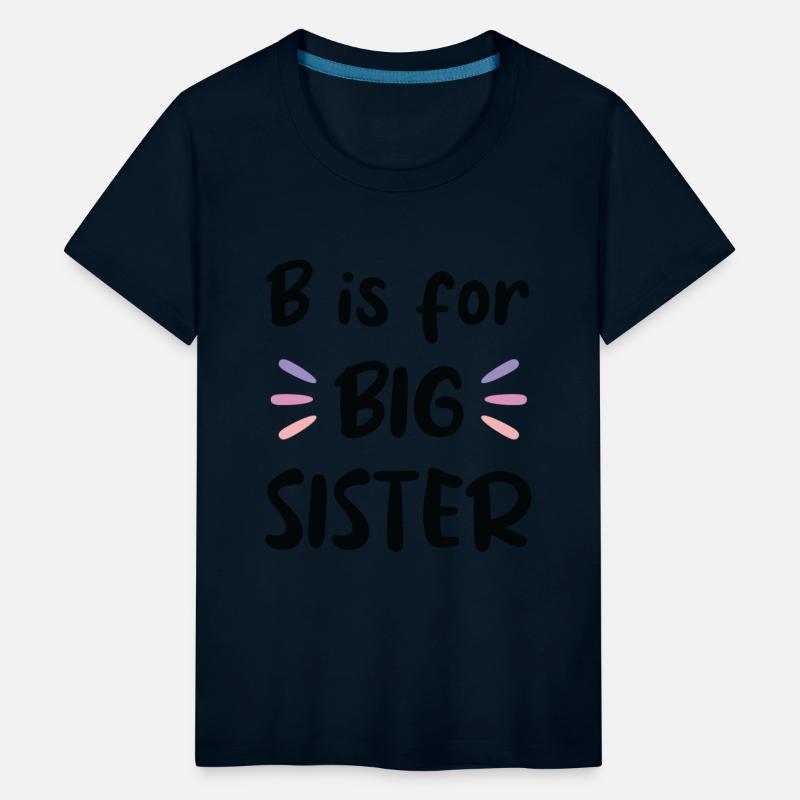 B is for Big sister, pregnancy announcement Design