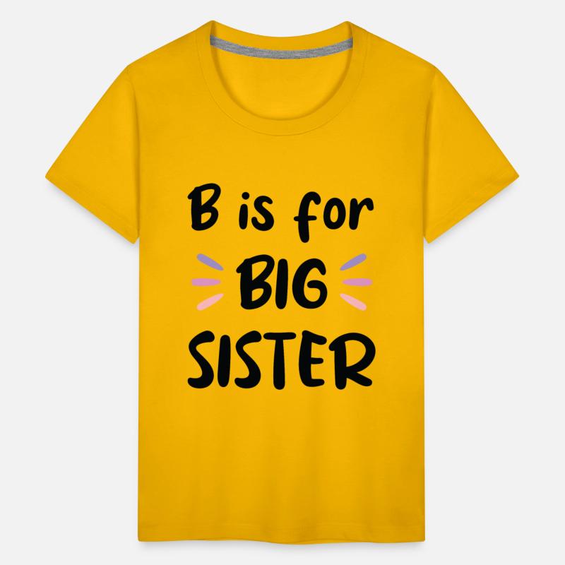 B is for Big sister, pregnancy announcement Design