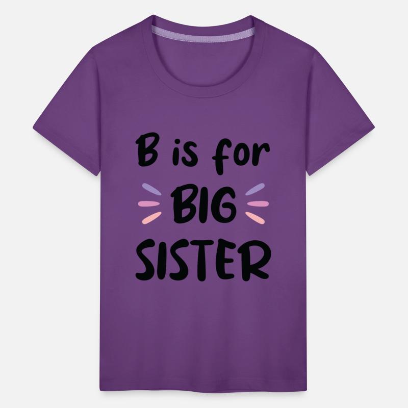 B is for Big sister, pregnancy announcement Design
