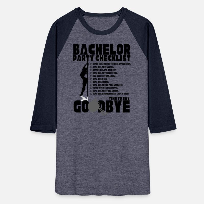 Bachelor Party Checklist Stag Groom Gag Men's