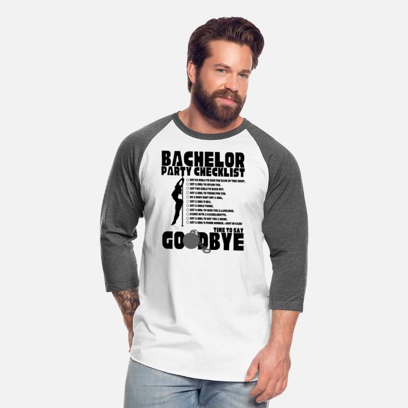 Bachelor Party Checklist Stag Groom Gag Men's