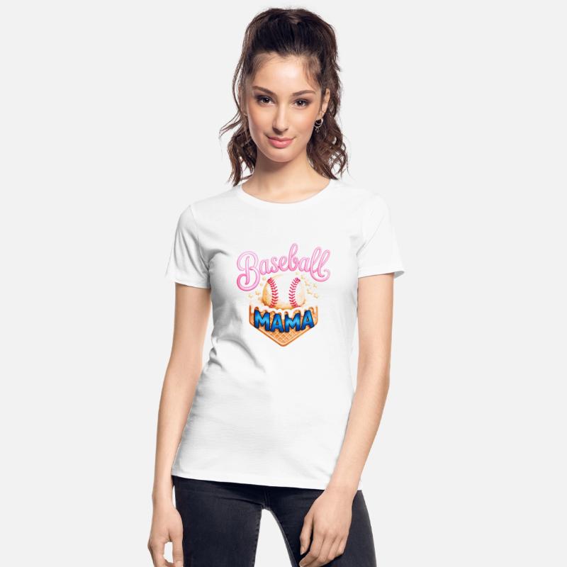 Baseball Mama Ice Cream Cone Star Sports Parent