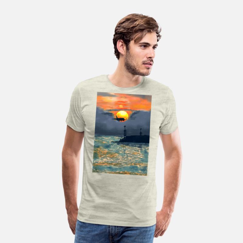 Beautiful Sunset evening at port with aeroplane