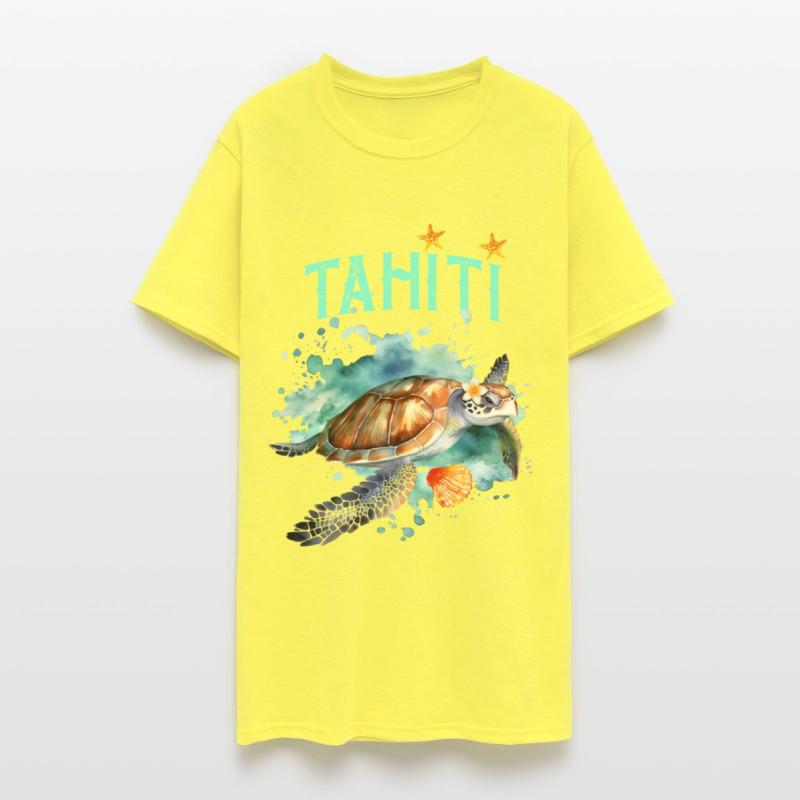 Beautiful Tahiti Polynesia Sea Turtle