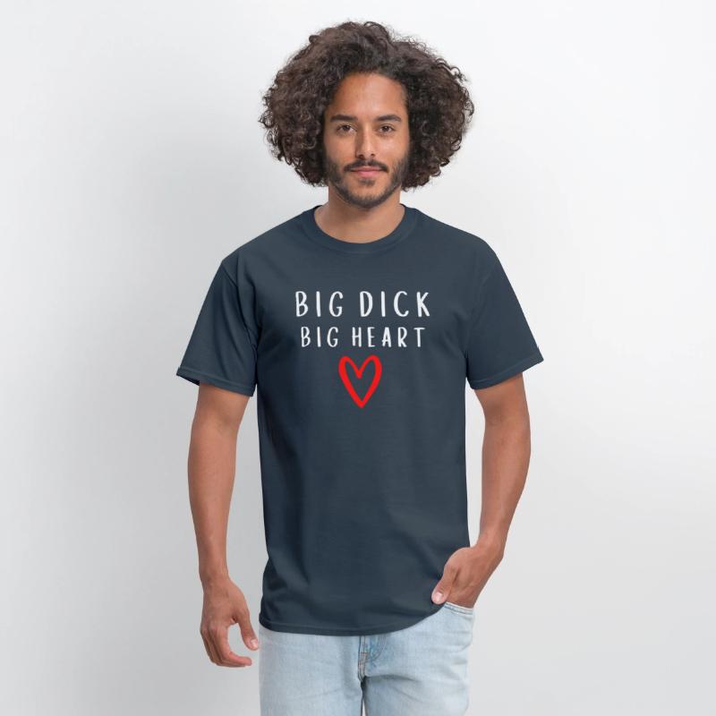 Big Dick Big Heart - Red Heart Draw (white letters