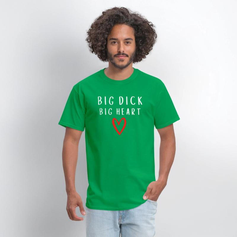 Big Dick Big Heart - Red Heart Draw (white letters