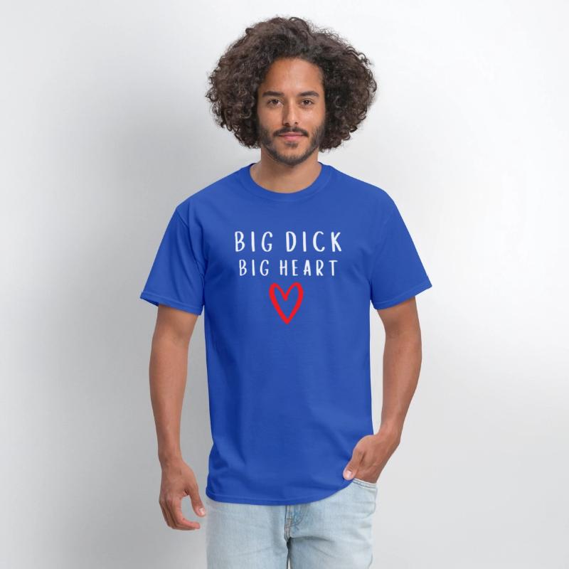 Big Dick Big Heart - Red Heart Draw (white letters