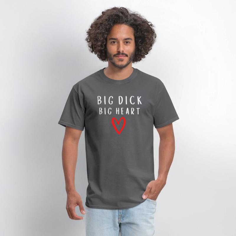 Big Dick Big Heart - Red Heart Draw (white letters