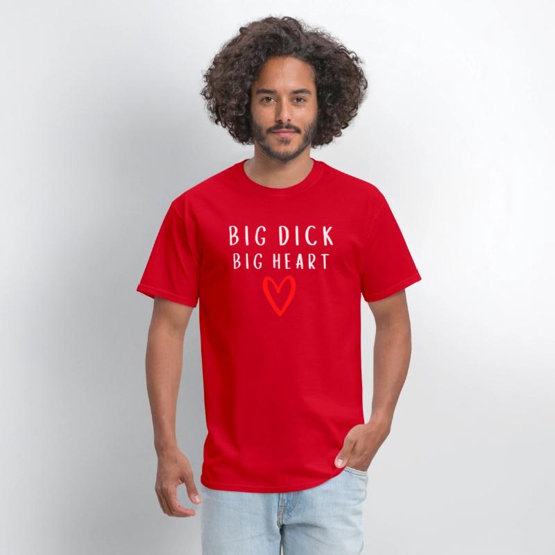 Big Dick Big Heart - Red Heart Draw (white letters