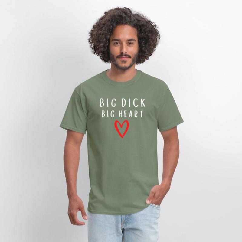 Big Dick Big Heart - Red Heart Draw (white letters