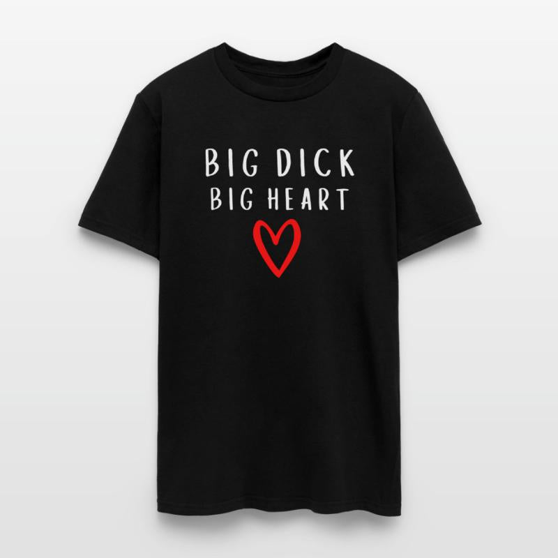 Big Dick Big Heart - Red Heart Draw (white letters
