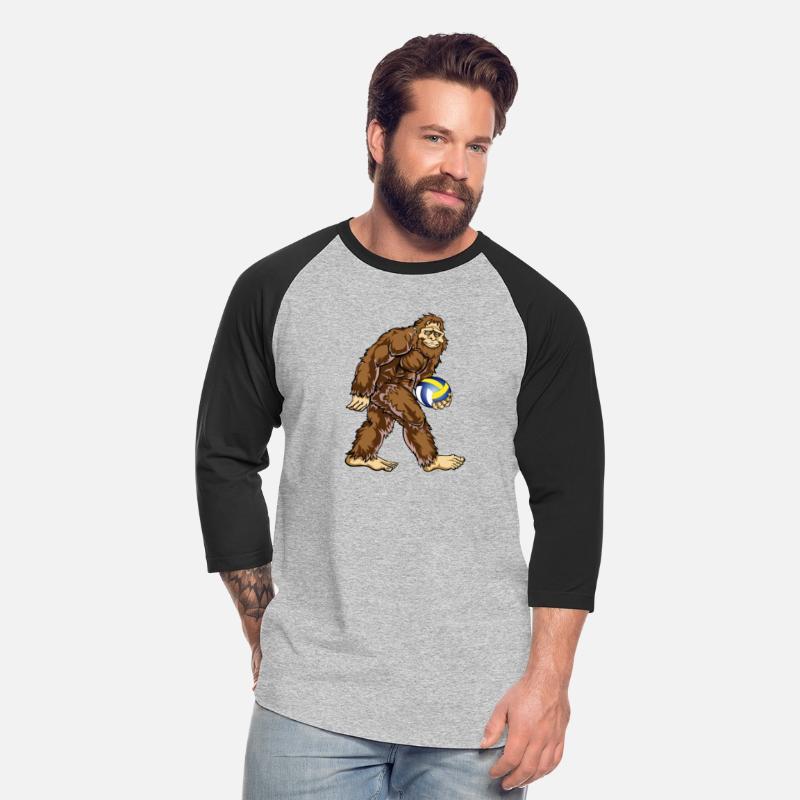 Bigfoot Hunter Volleyball Player Funny Design