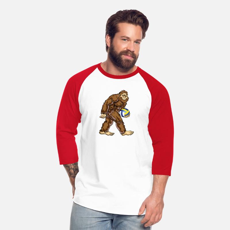 Bigfoot Hunter Volleyball Player Funny Design