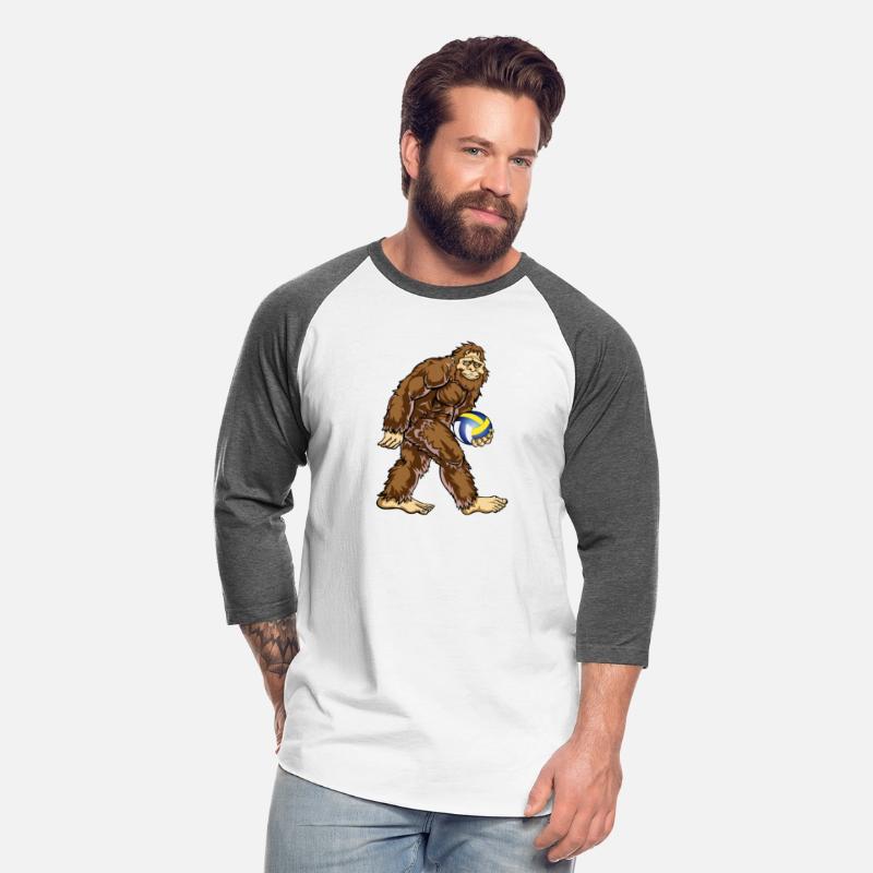 Bigfoot Hunter Volleyball Player Funny Design