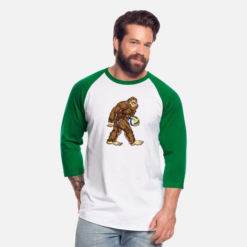 Bigfoot Hunter Volleyball Player Funny Design