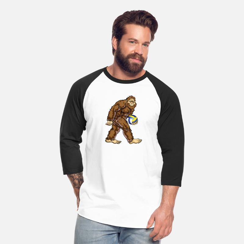 Bigfoot Hunter Volleyball Player Funny Design