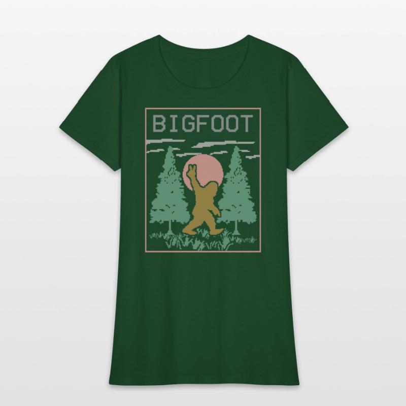 bigfoot peace victory sign