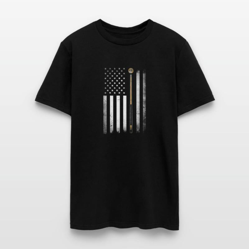 Billiards Pool Player Table Usa Us American Flag