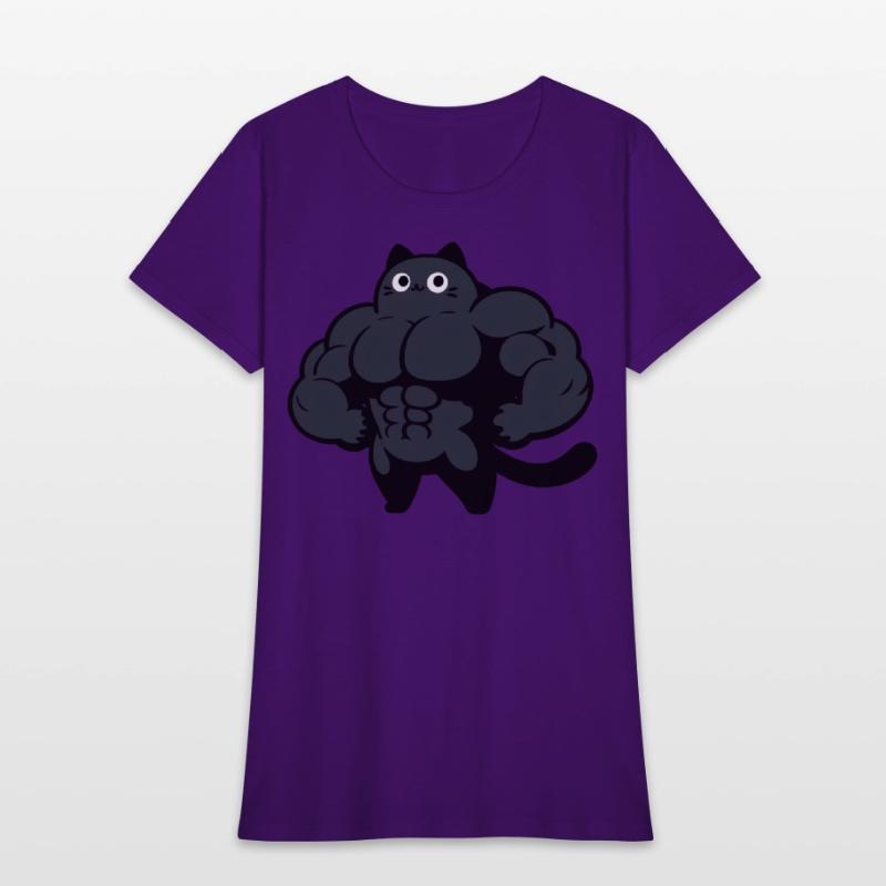 Black Cat Gym Cartoon