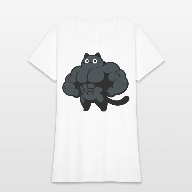 Black Cat Gym Cartoon