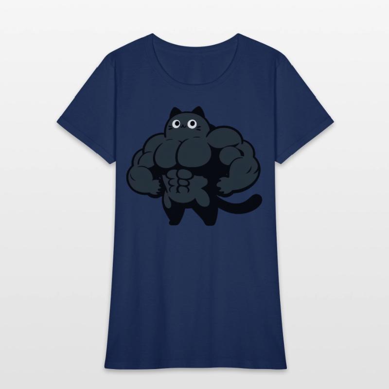 Black Cat Gym Cartoon