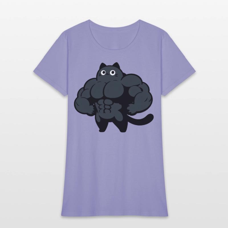 Black Cat Gym Cartoon