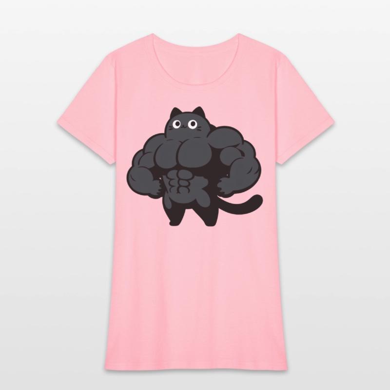 Black Cat Gym Cartoon