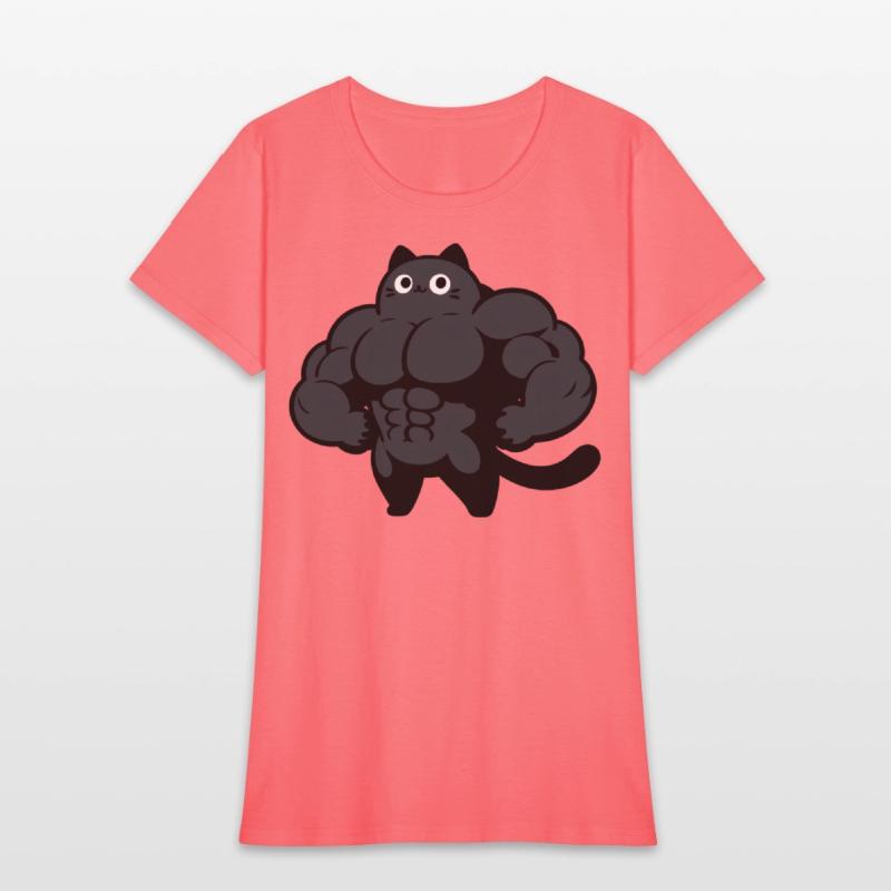 Black Cat Gym Cartoon