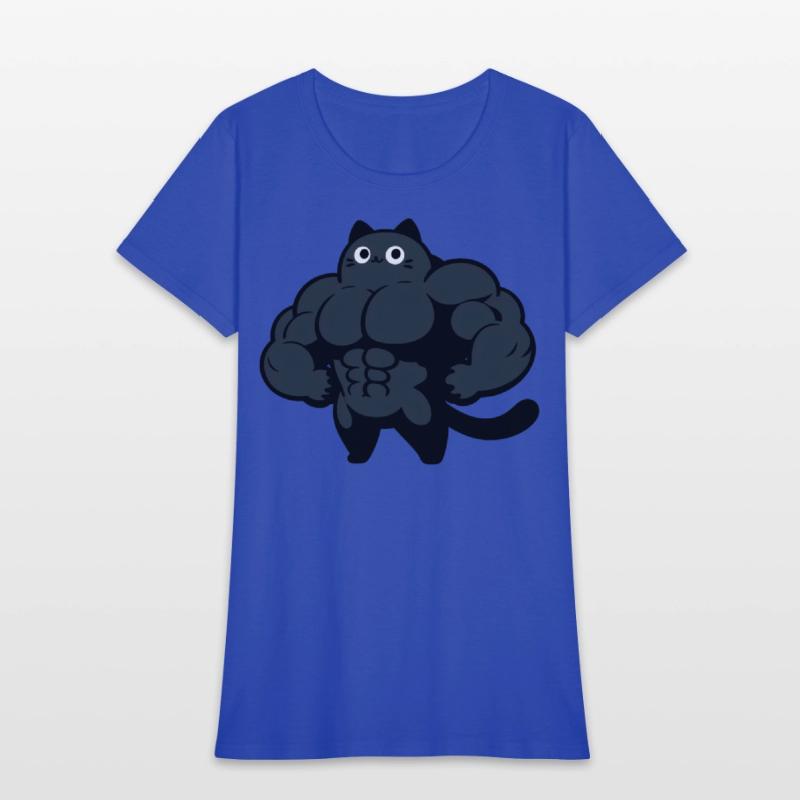 Black Cat Gym Cartoon