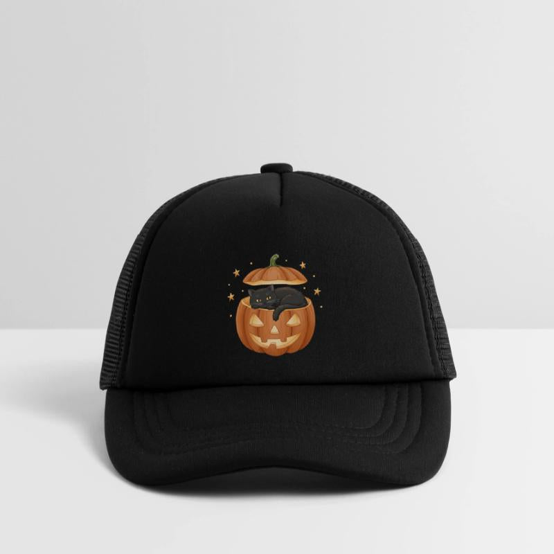 Black Cat in Jack-O-Lantern Pumpkin