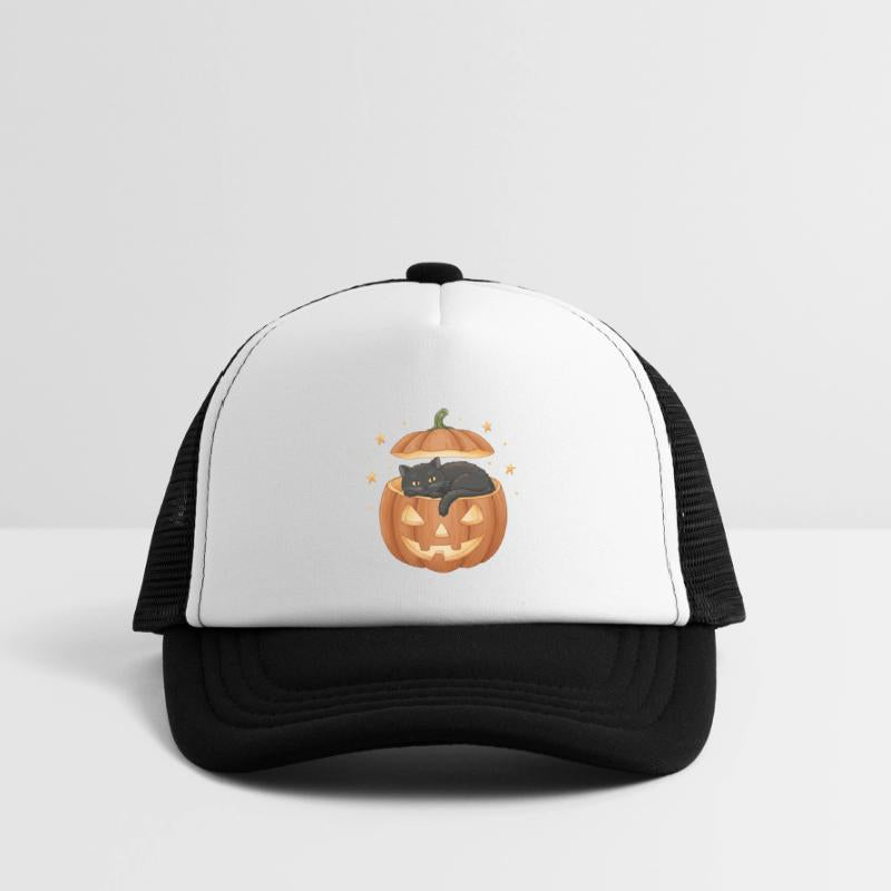 Black Cat in Jack-O-Lantern Pumpkin