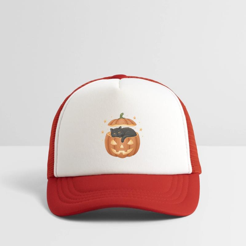 Black Cat in Jack-O-Lantern Pumpkin