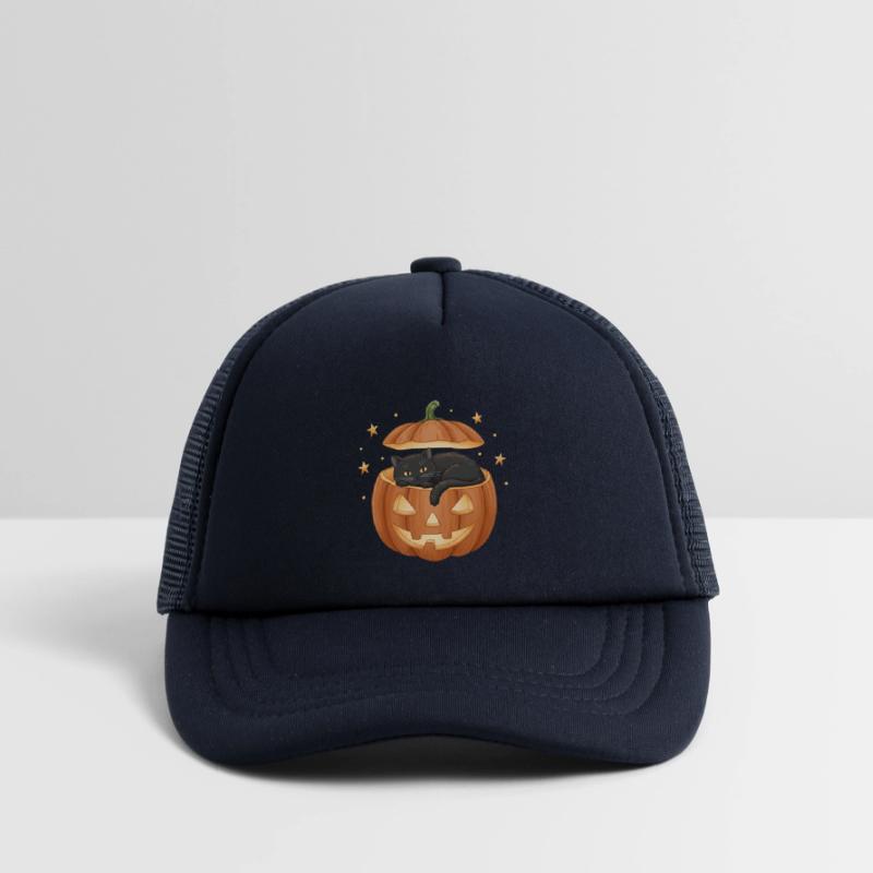 Black Cat in Jack-O-Lantern Pumpkin