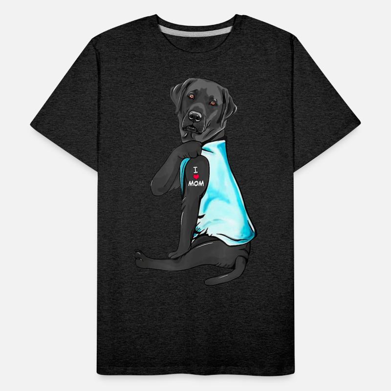 Black Lab Labrador Mom Tattoo Cute Mama Mother