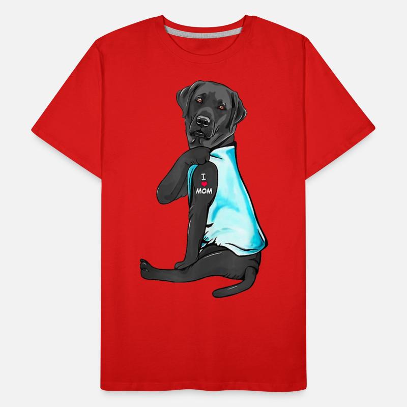 Black Lab Labrador Mom Tattoo Cute Mama Mother