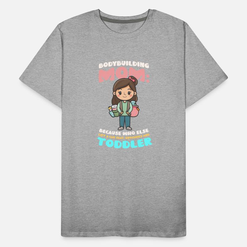 Bodybuilding Mom Lift Car, Groceries, Toddler