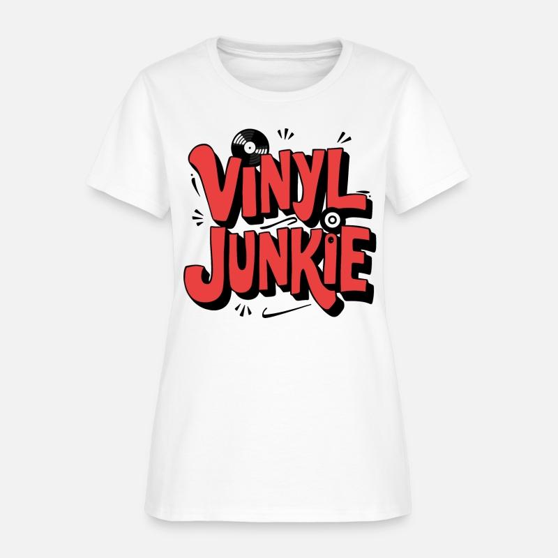 Bold Vinyl Junkie Music Lover Design