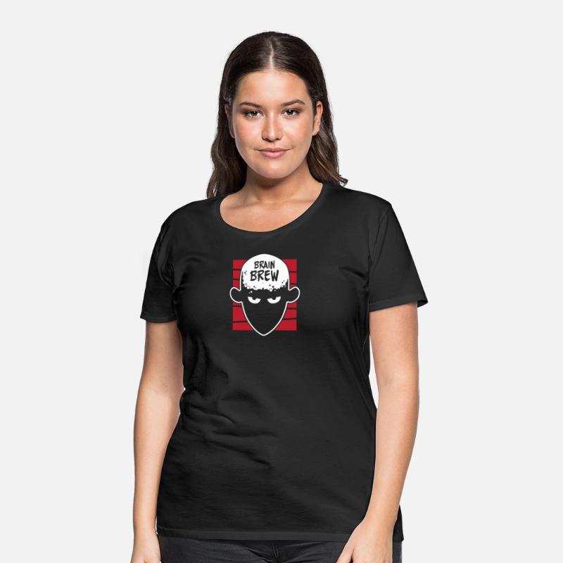 Brain Brew Coffee Student Funny Campus T-Shirt