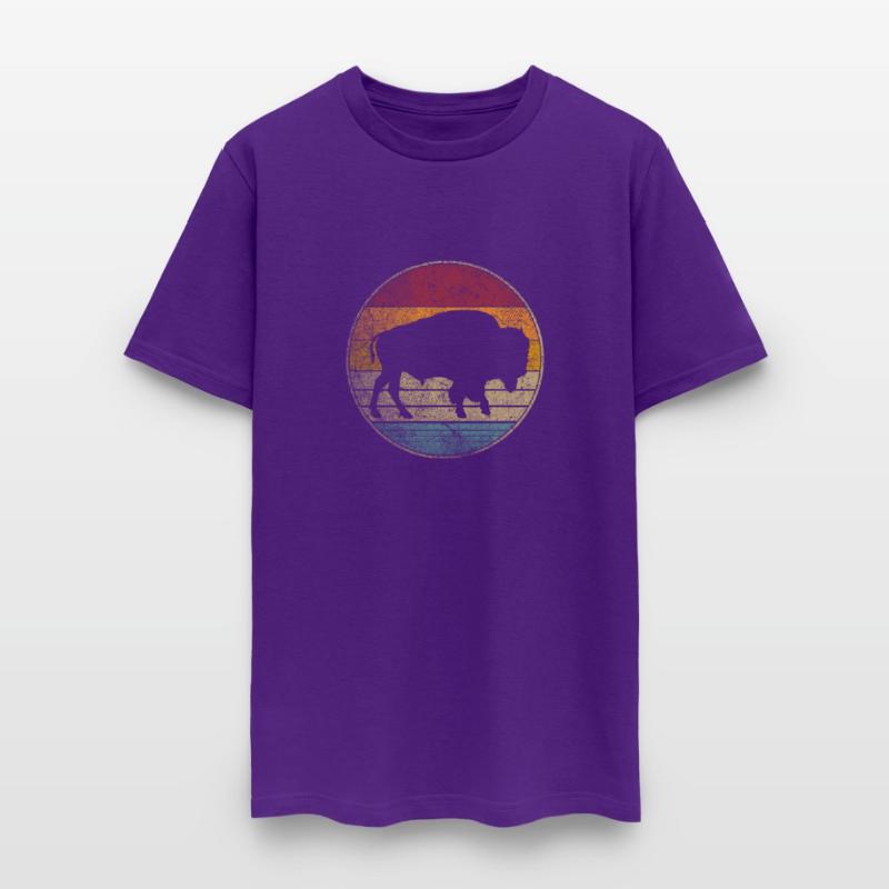 Buffalo Distressed Bison Animal Dad